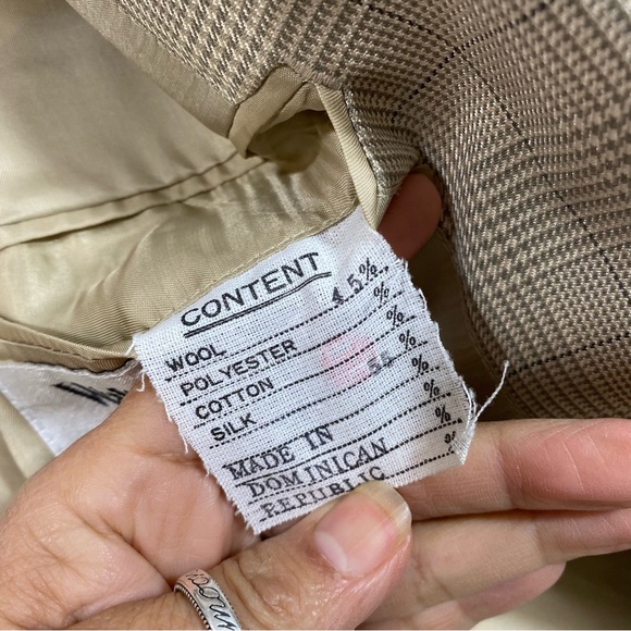 Walter Pyes Jacket Silk Wool Sports Jacket Sports Coat Tan 42R 2 Button … - Picture 5 of 10